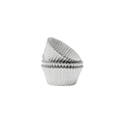 Baking Paper Liners- Mini Muffin Size- Silver Foil
